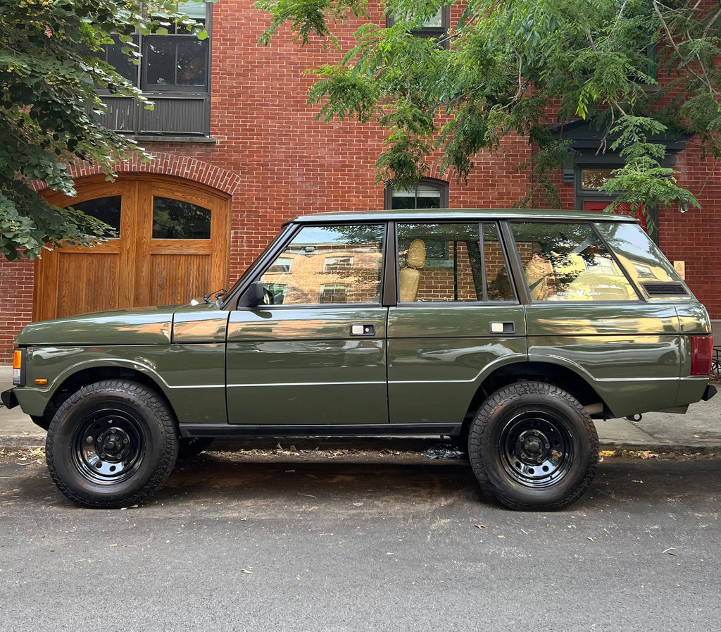 1995 Range Rover Classic 300TDI Manual in Porsche Black Olive - AVAILABLE