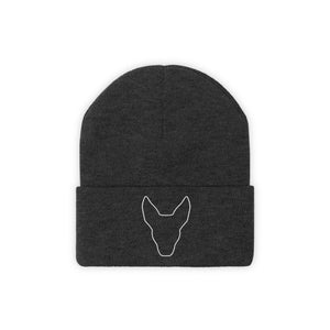Open image in slideshow, Knit Beanie - Dog Outline

